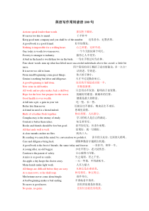 英语写作常用谚语100句