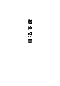 数据库巡检报告