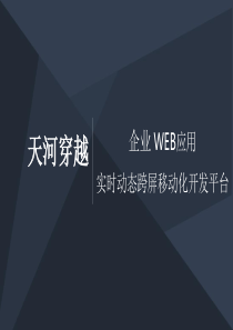 企业Web应用实时动态跨屏移动化开发平台商业计划书.商业计划书（PPT30页）