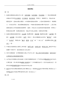 (完整word)重庆市园林工程师中高级考试复习题--园林理论