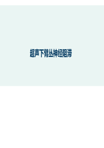 超声下臂丛神经阻滞