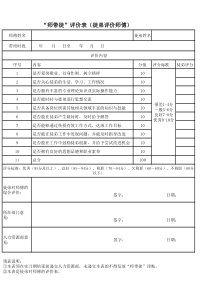 “师带徒”评价表(徒弟评价师傅)