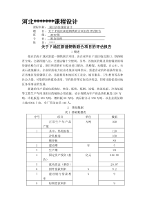 建设项目评估课程设计-2019年文档