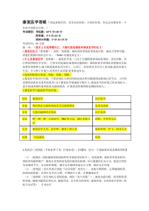 康复名词解释大题总结(完整版)解答