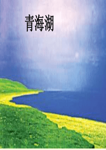 鄂教版语文五年级下册《青海湖-梦幻般的湖》课件