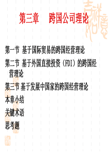 跨国公司理论(全)