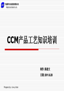 CCM产品工艺知识培知识