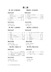 新版中职语文--第二册-目录