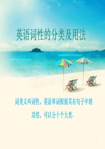 英语词性的分类及用法详解ppt课件