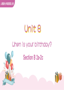 [人教版]七年级上册英语Unit-8-Section-B-2a-2c课件