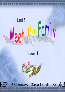 【优品课件】meet-my-family