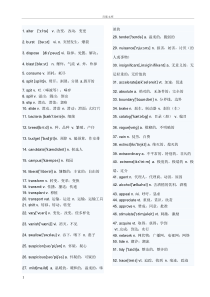 大学英语四六级高频词汇(带翻译)700