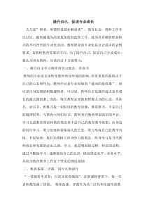 提升自己-促进专业成长