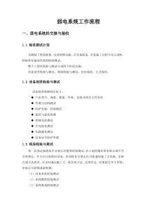 弱电系统维保工作流程