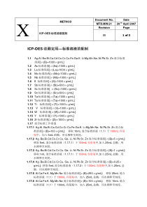 ICP-OES标准溶液配制