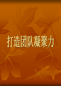 团队凝聚力培训ppt