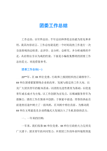 团委工作总结