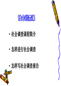 社会调查报告课件