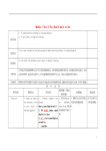 四川省华蓥市明月镇小学八年级英语上册 Module 1 Unit 2 You should sm