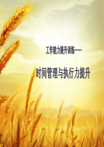 工作能力提升-时间管理与执行力