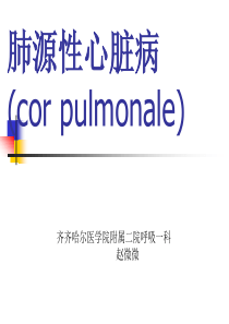 肺源性心脏病2019