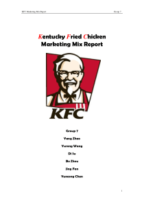 Group-7-KFC-Marketing-Mix-Report最终版