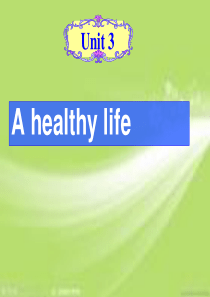 人教版选修Book6-Unit3-A-Healthy-life-Reading