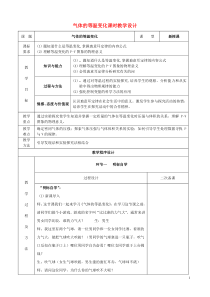 高中物理-新人教版选修3-3第八章-第一节-气体的等温变化教学设计