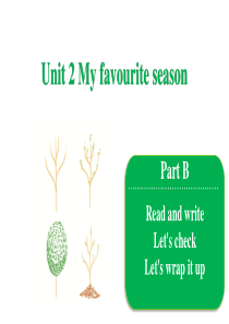 五年级下册英语Unit-2--My-favourite-season-Part-B--Read-an