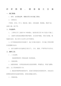 栏杆油漆施工方案-