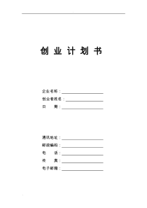 自媒体创业计划书