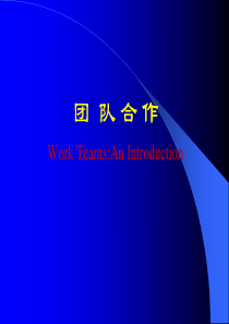 团队合作（PPT 37页）
