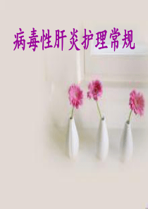 病毒性肝炎护理常规PPT课件