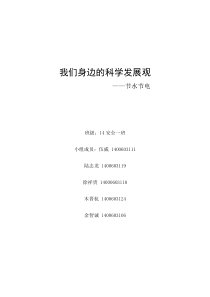 我们身边的科学发展观--调查报告