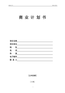 商业计划书