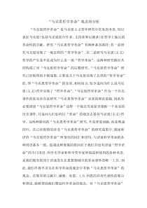 “马克思哲学革命”观念的分析