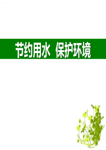 《节约用水-保护环境》PPT(完美版)