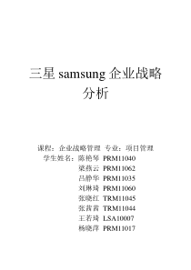 三星企业战略分析