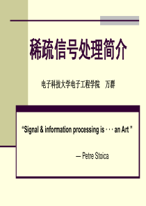 稀疏信号处理简介