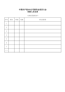 附件列席人员名单