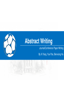 Abstract-Writing-学术英语写作