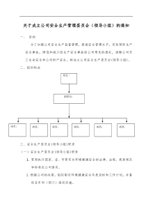 安全生产委员会组织架构与职责
