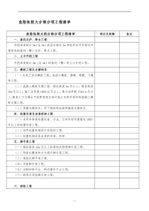 (完整版)危大工程清单表