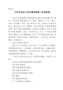 大学生创业计划书撰写指南