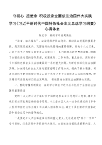 学习习近平新时代中国特色社会主义思想学习纲要心得体会
