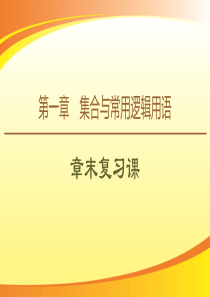 《章末复习课》集合与常用逻辑用语PPT课件