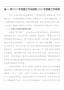 XX年党建工作总结和XX年党建工作安排