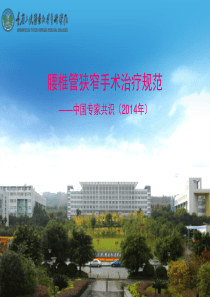 腰椎管狭窄手术治疗规范中国专家共识(整理)
