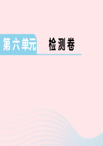 三年级数学下册第6单元检测卷课件苏教