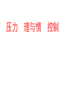 薪酬专题-压力管理与情绪控制